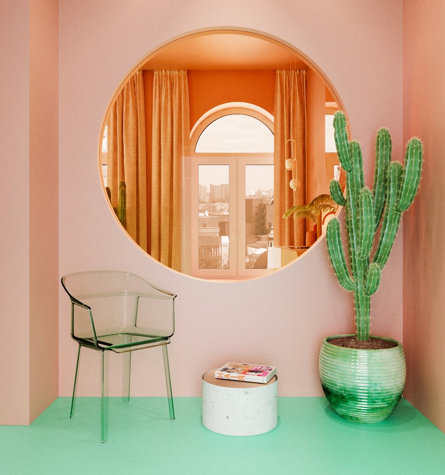 dmitry reutov, interior, design, mexican, colours, apartment, new york, manhattan, 2018