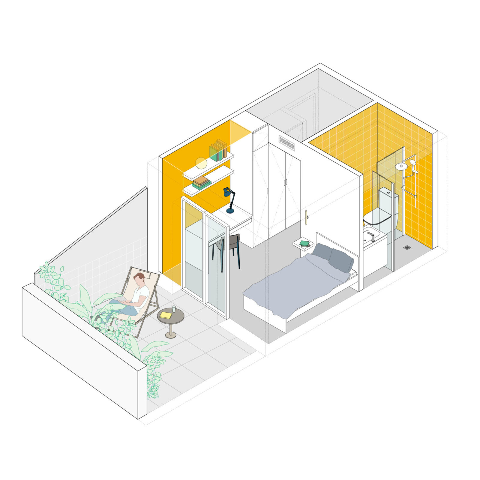 Archisearch Dozen doors - Renovation for a co-living in the Tetuan neighborhood by gon architects