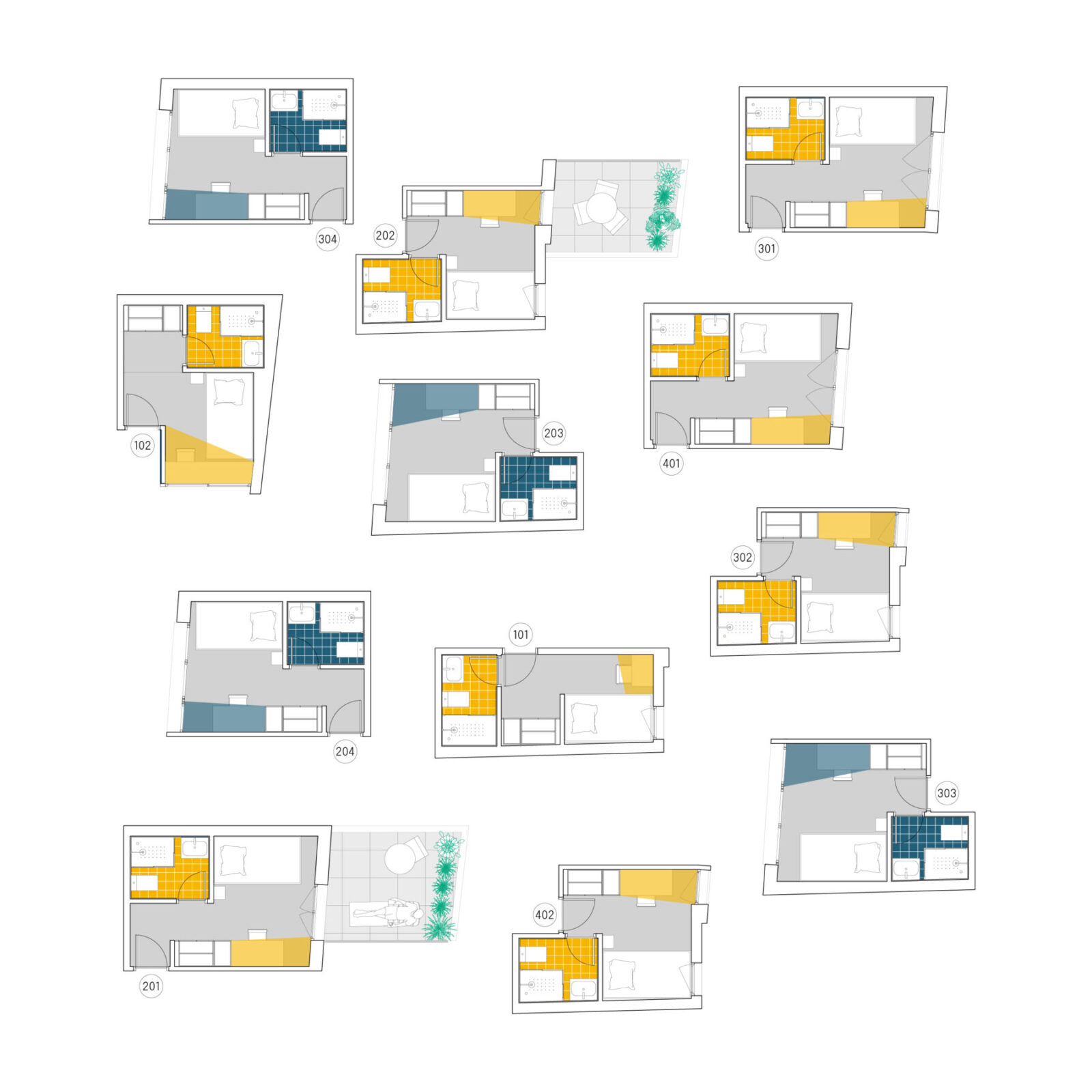 Archisearch Dozen doors - Renovation for a co-living in the Tetuan neighborhood by gon architects