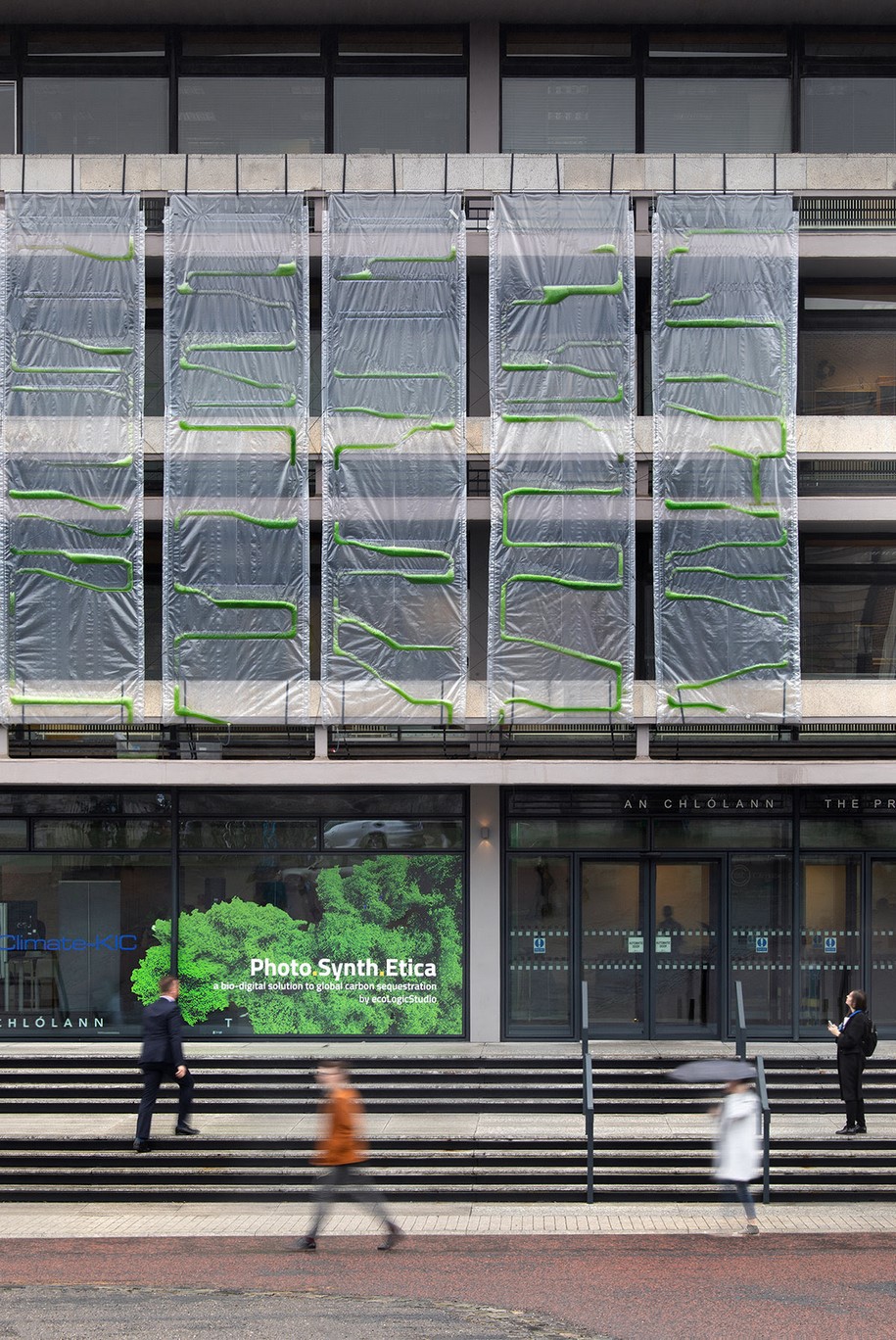 Archisearch Bio-digital urban curtain by ecoLogicStudio fights global climate change
