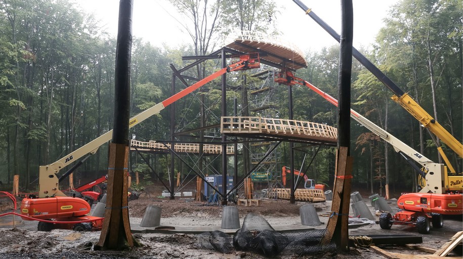 Archisearch EFFEKT designed a new treetop walk and observation tower in a preserved forest in Denmark