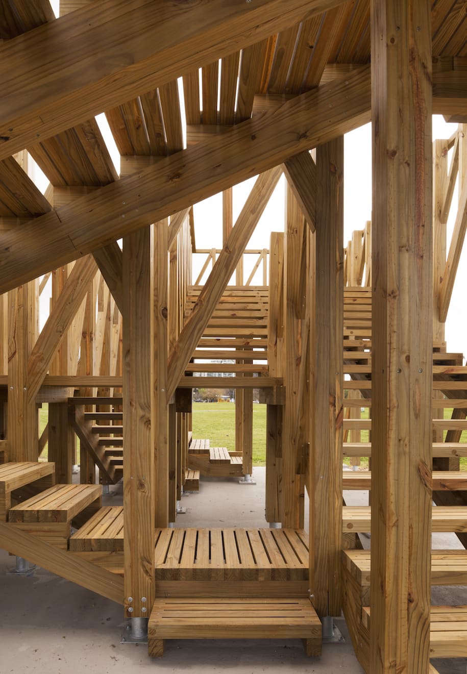 El Nido de la Cultura, Buenos Aires, Argentina, Josep Ferrando Baramona, wooden construction, pavilion, mirador, look out