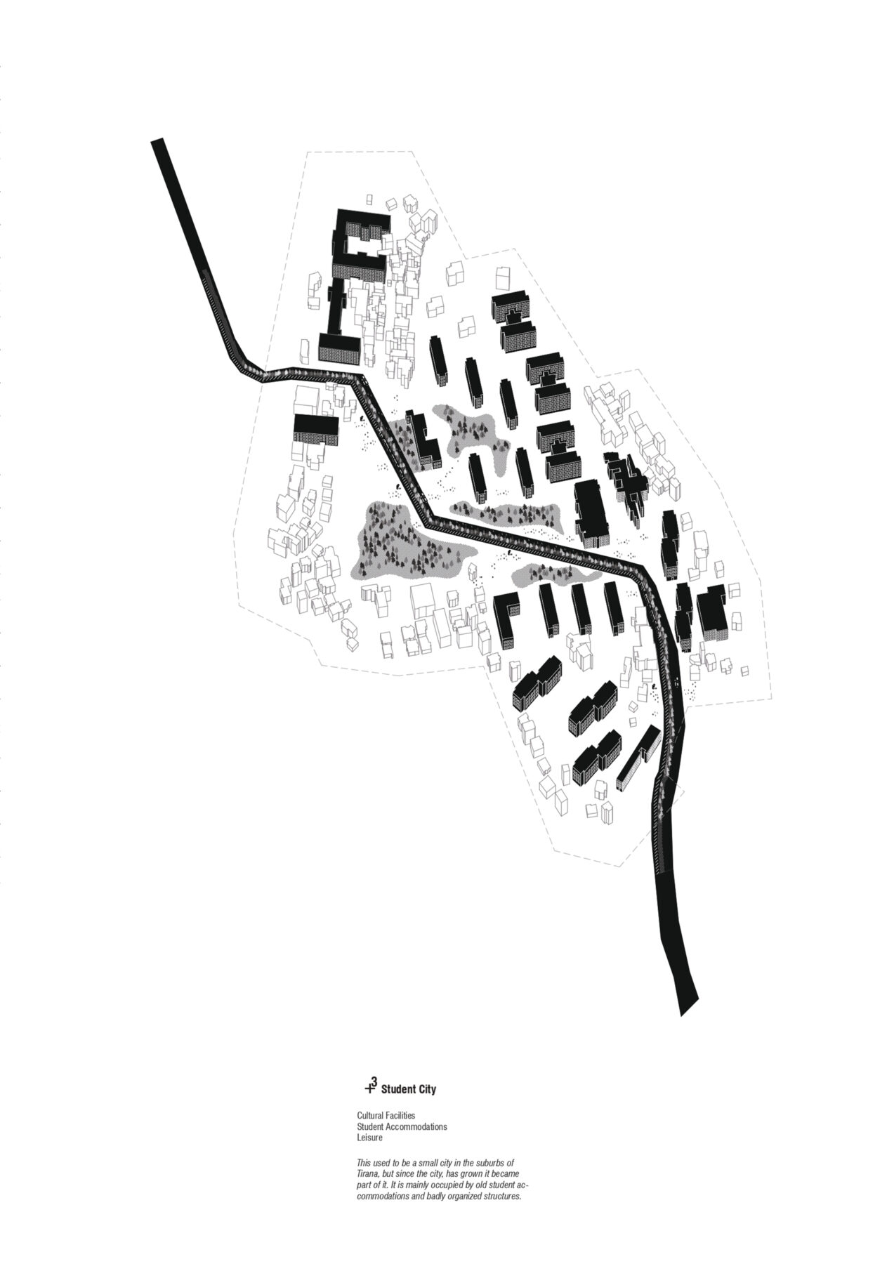 Archisearch The city as campus: Tirana030 | Diploma thesis project by Elvin Demiri