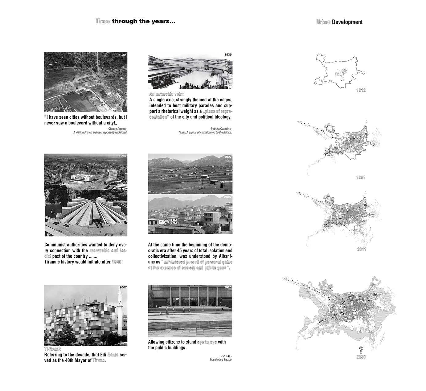 Archisearch The city as campus: Tirana030 | Diploma thesis project by Elvin Demiri