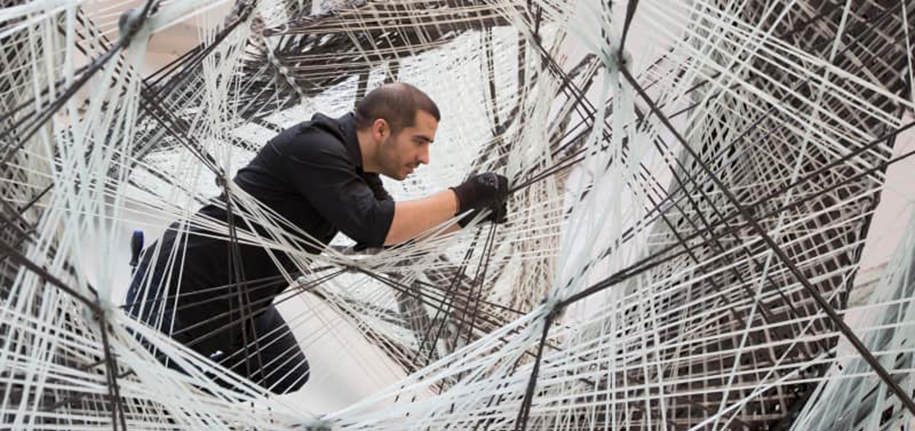 Archisearch Elytra Filament Pavilion Outdoor Installation at the 