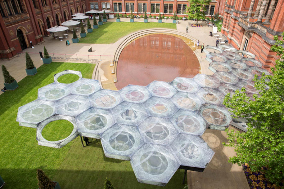 Archisearch Elytra Filament Pavilion Outdoor Installation at the 