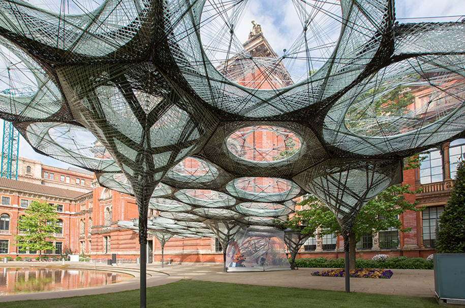 Archisearch Elytra Filament Pavilion Outdoor Installation at the 