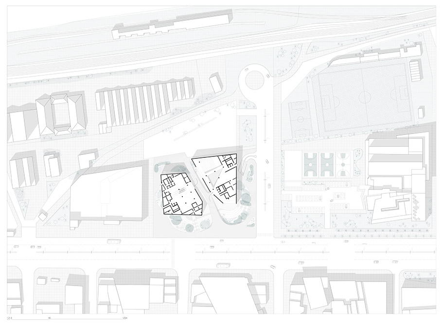 Archisearch Entry in the Architectural competition for the New Building Complex of the Ministry of Infrastructure in Pireos Street | L. Michaloutsos, A. Proimou, A. Stratou, T. Marinaki, C. Moustakis, V. Kavalla  & Th. Tselepidis