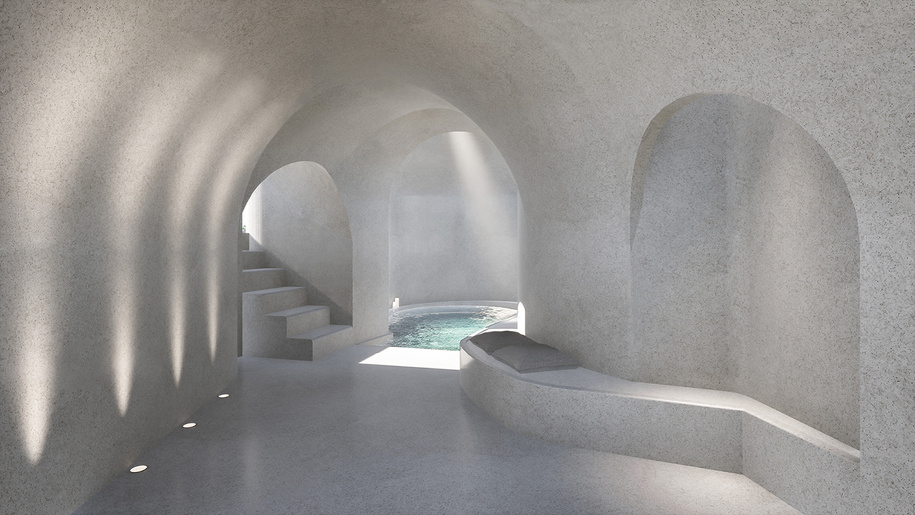 Archisearch Two semi-detached houses in Santorini | finalist in competition by V. Baskozos architects & Nikolas Baskozos