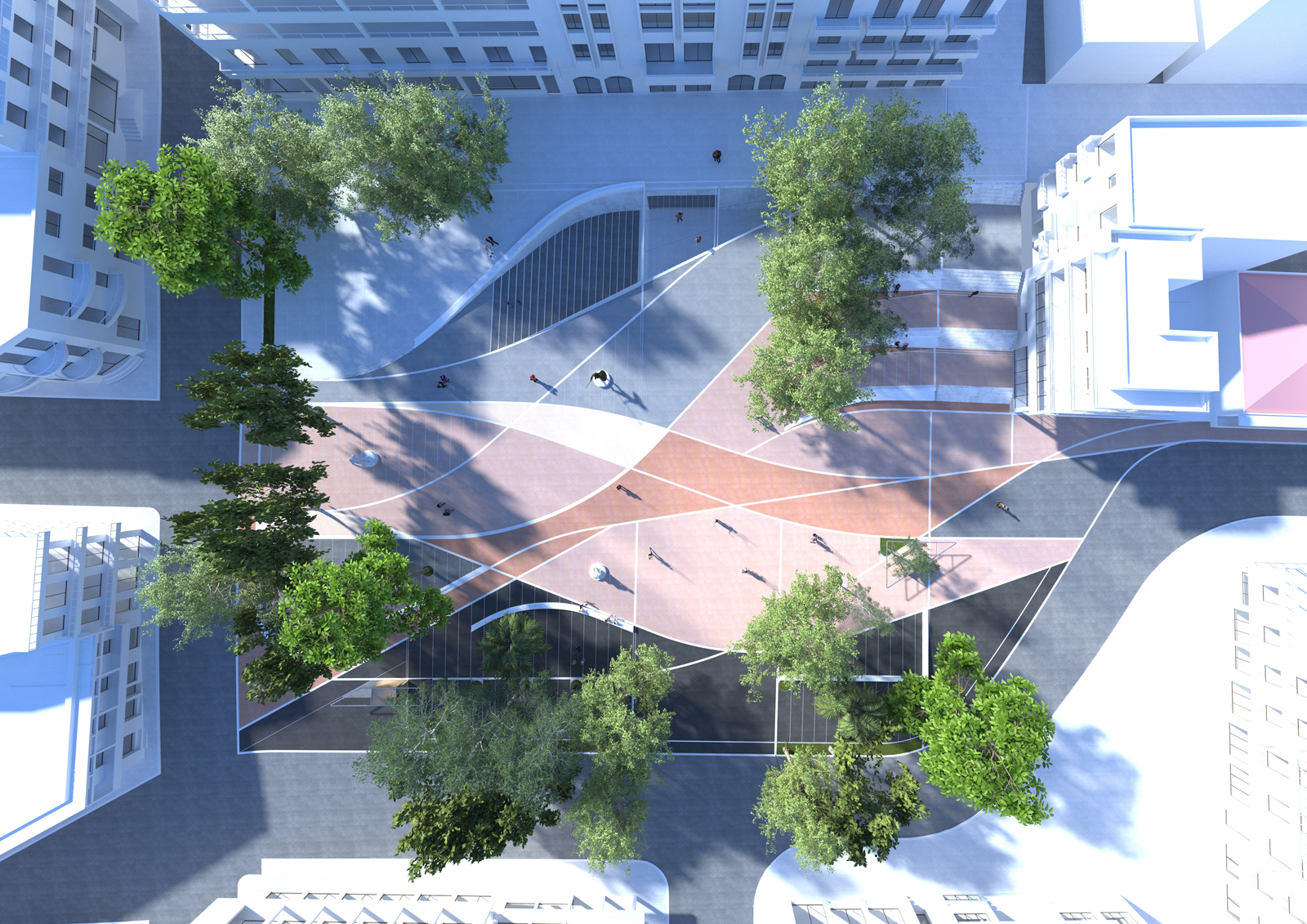 Riverborn Square Land n Arch wins 1st prize in the architectural competition for the redesign