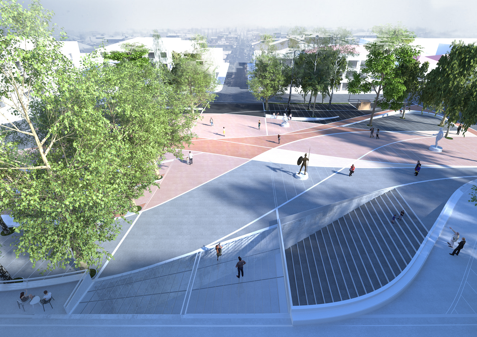 Archisearch Riverborn Square: Land n Arch wins 1st prize in the architectural competition for the redesign of Farsala square.