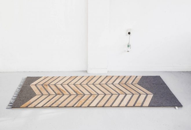Archisearch - Thessaloniki-based 157+173 Designers Released Woo(l)den Fishbone* Carpet on Indiegogo