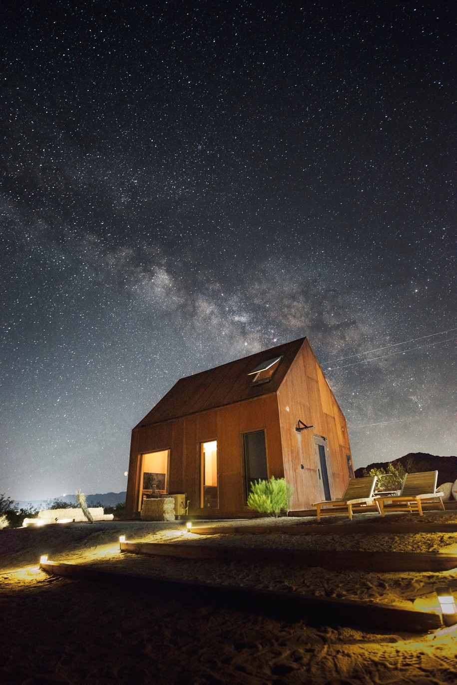 Folly, Off-grid Hotel, Cohesion Studio, cabin, hut, retreat, Joshua Tree, California,