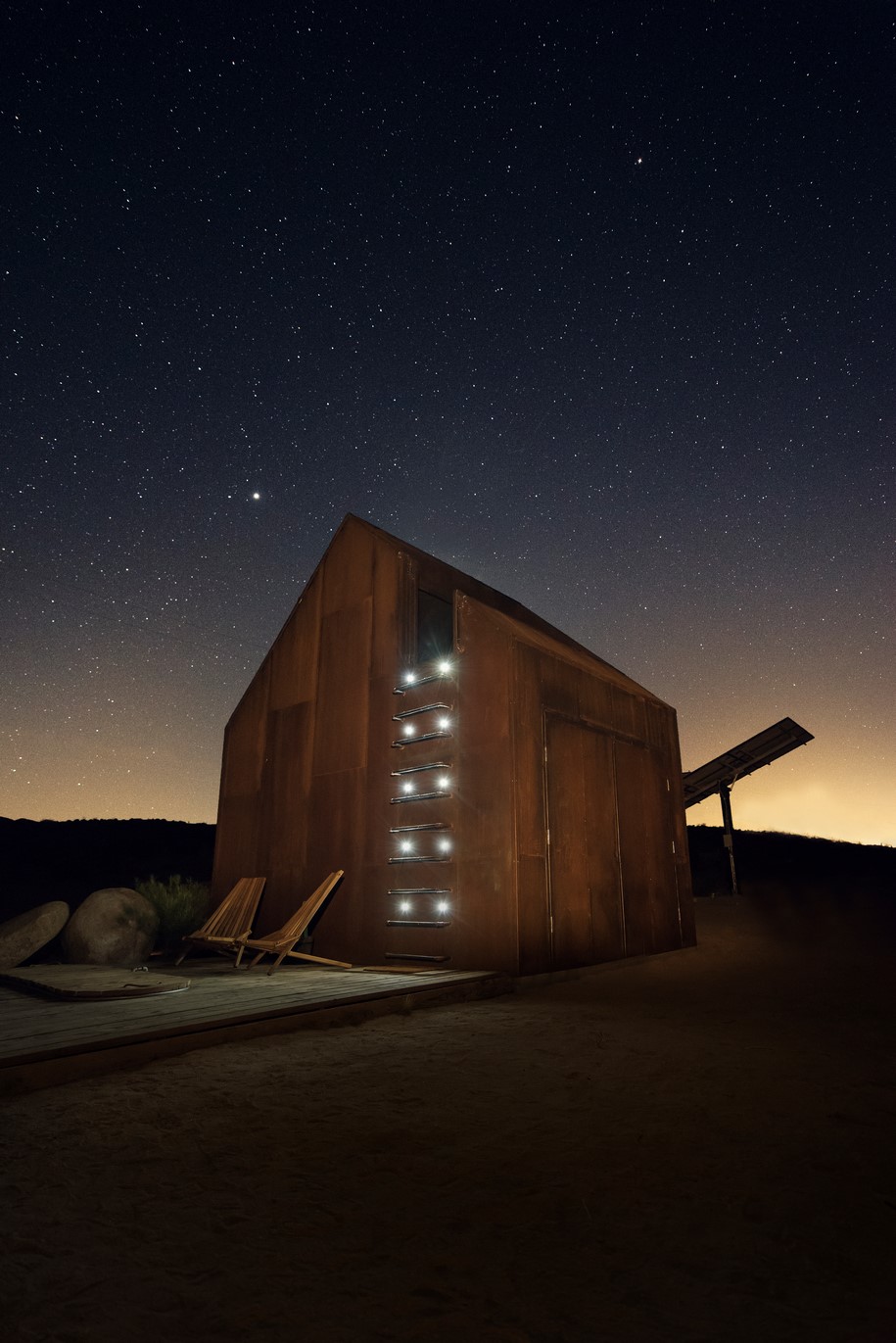 Folly, Off-grid Hotel, Cohesion Studio, cabin, hut, retreat, Joshua Tree, California,