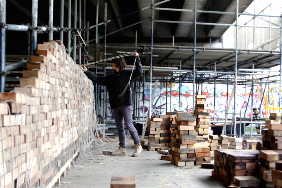 Folly for a Flyover, Assemble, London, UK, cinema, canal, river, ephemeral architecture, motorway, urban interventions