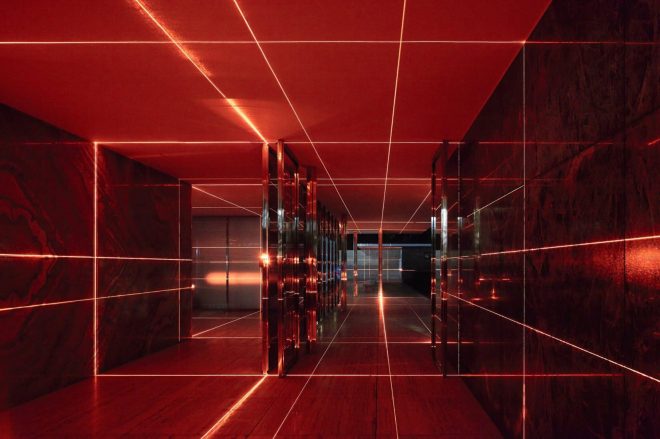 Archisearch - Geometry of Light by Luftwerk & Iker Gil | Mies van der Rohe Pavilion