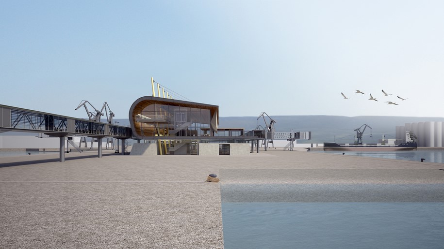 Archisearch V. Gkikapeppas and D. Loukopoulos win 1st prize in the Architectural Competition for the New Passenger Terminal in Souda, Crete