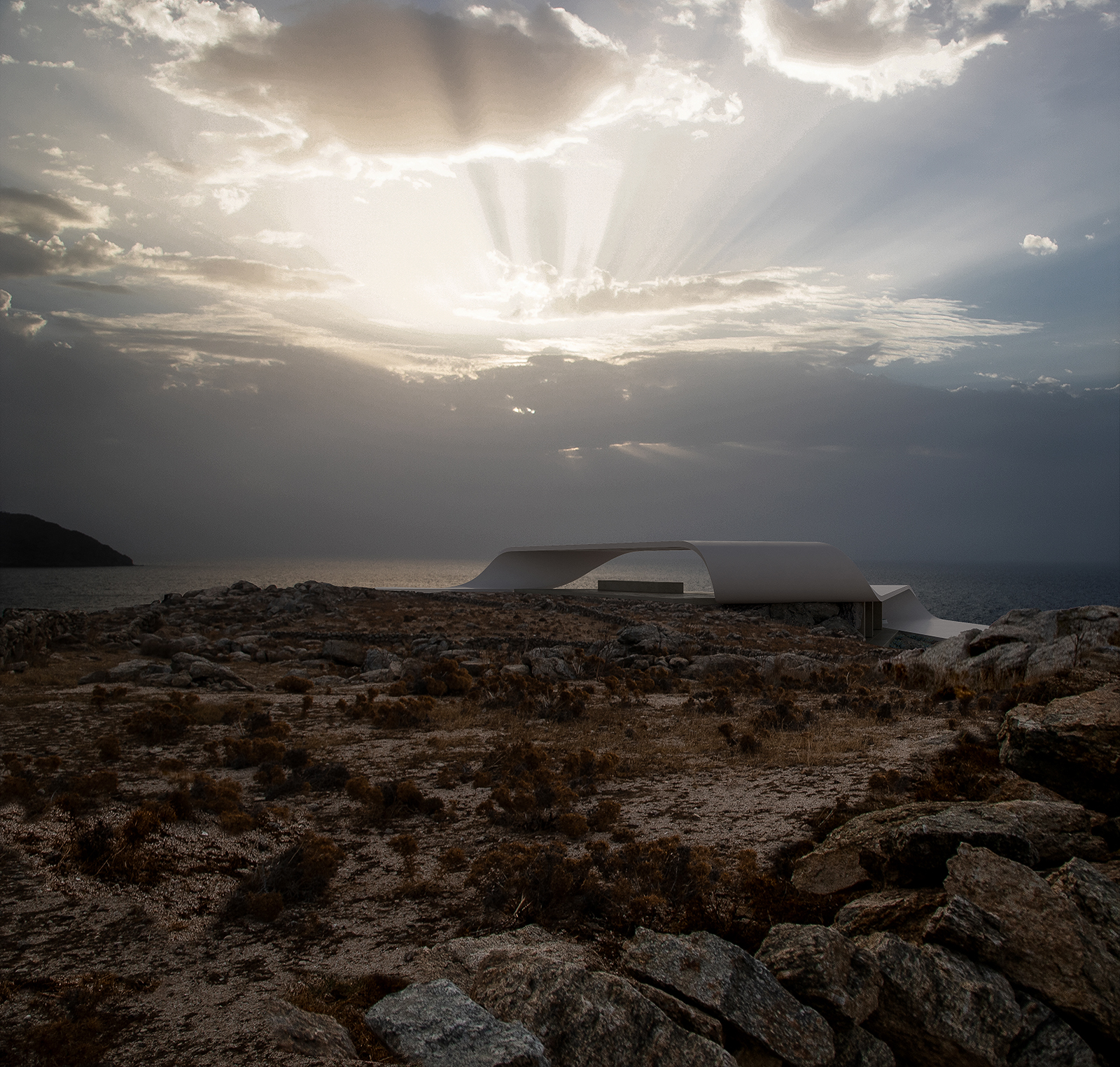 Archisearch Ribbon in Mykonos by gnb architects | won a merit at GRAIL Awards 2025