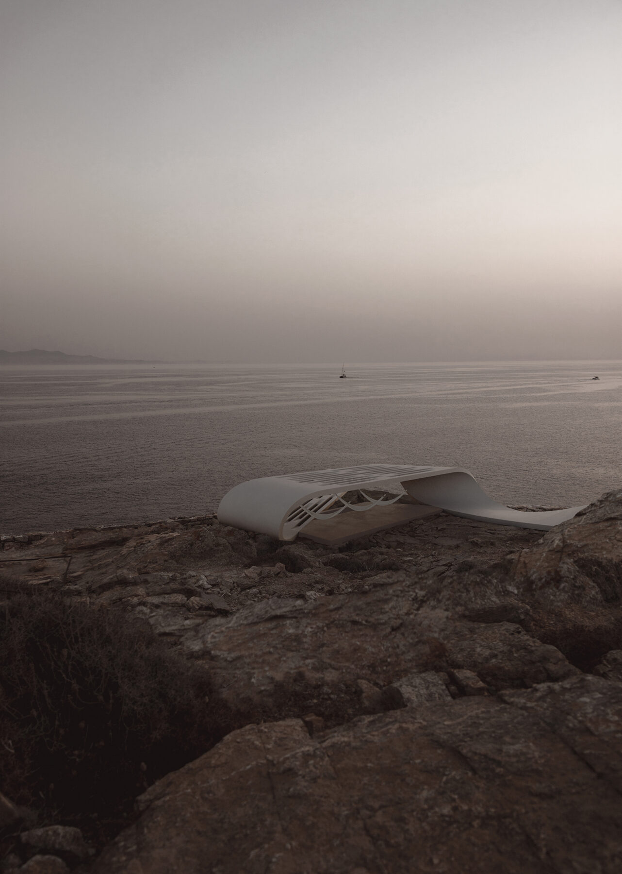 Archisearch Ribbon in Mykonos by gnb architects | won a merit at GRAIL Awards 2025