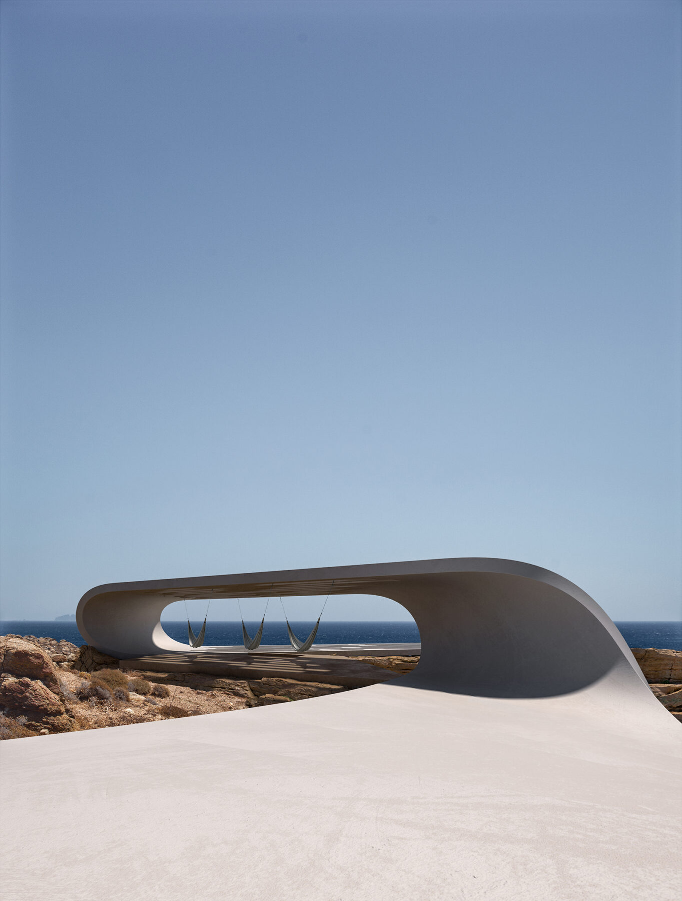 Archisearch Ribbon in Mykonos by gnb architects | won a merit at GRAIL Awards 2025