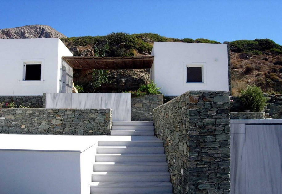 Syros, house, vacation, holiday, minimalism, greek architecture, Greece, island, Aegean Sea, Cycladic, white, interios, Evi Kostakioti, Vangelis Paterakis