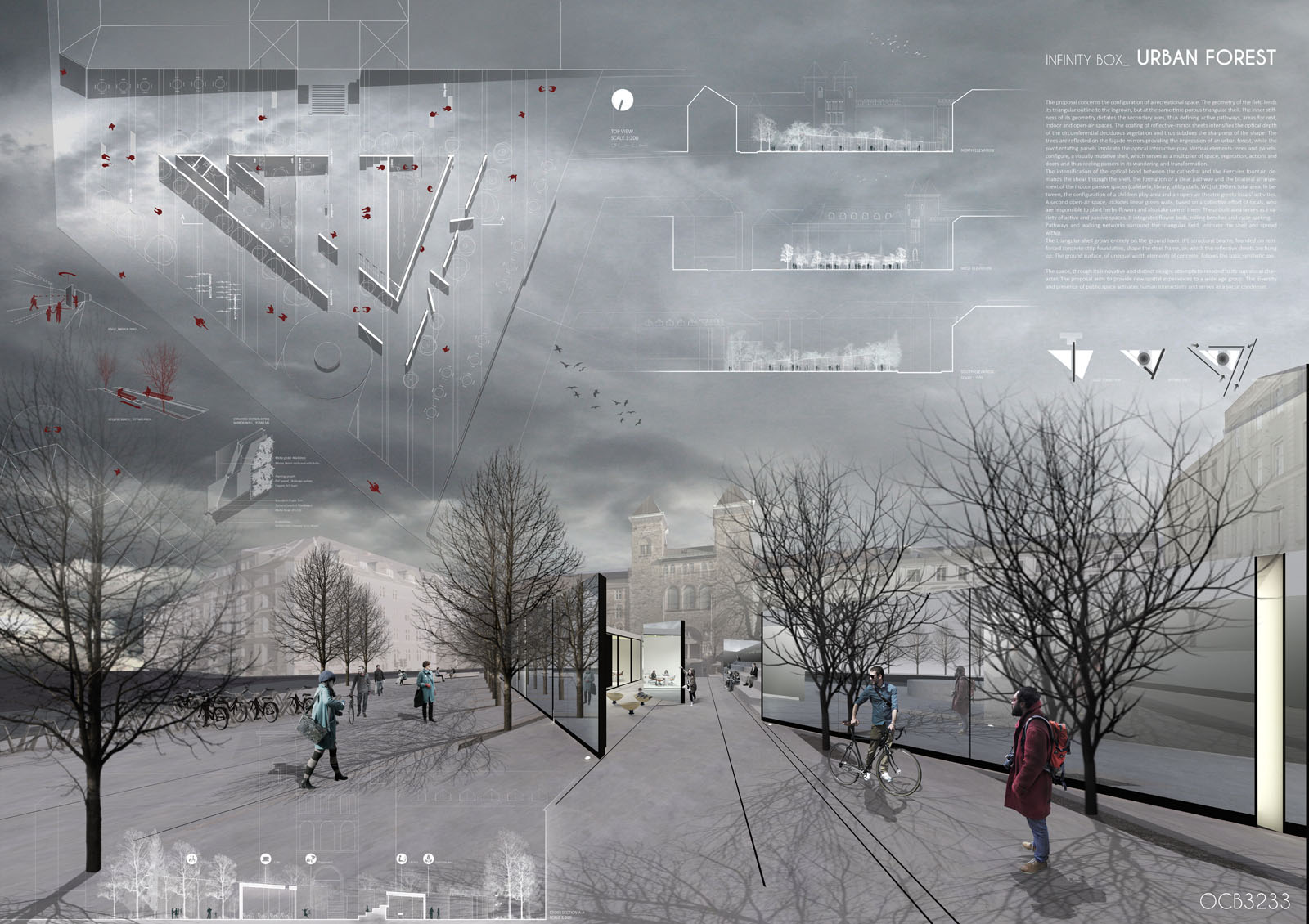 INFINITY BOX, architectural competition, 2nd prize, Copenhagen, Orbitcoop, student competition, διαγωνισμός, ΕΜΠ, Αγγελακοπούλου, Ξανθόπουλος, Κοπεγχάγη, βραβείο