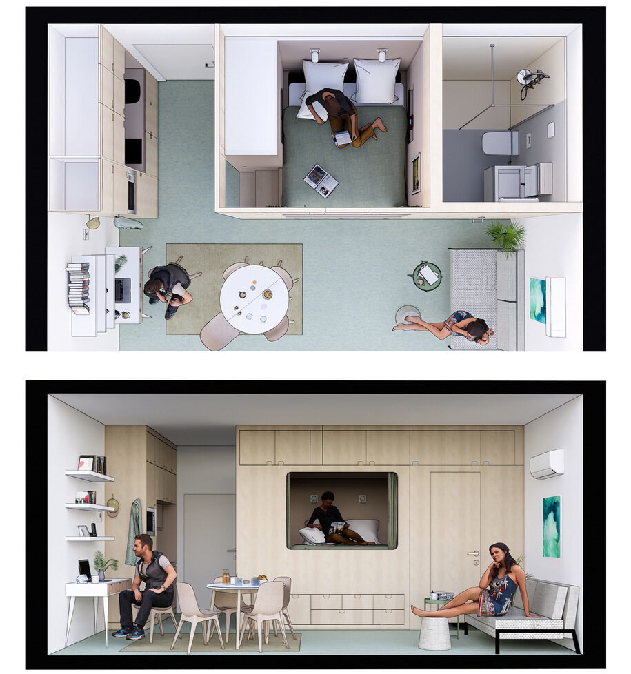 Archisearch SAP Microapartments in Kallithea, Athens | by Barespace