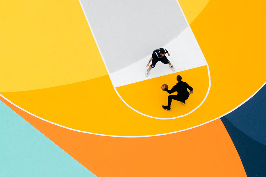 playground, basketball, court, Gue, Italy, colours