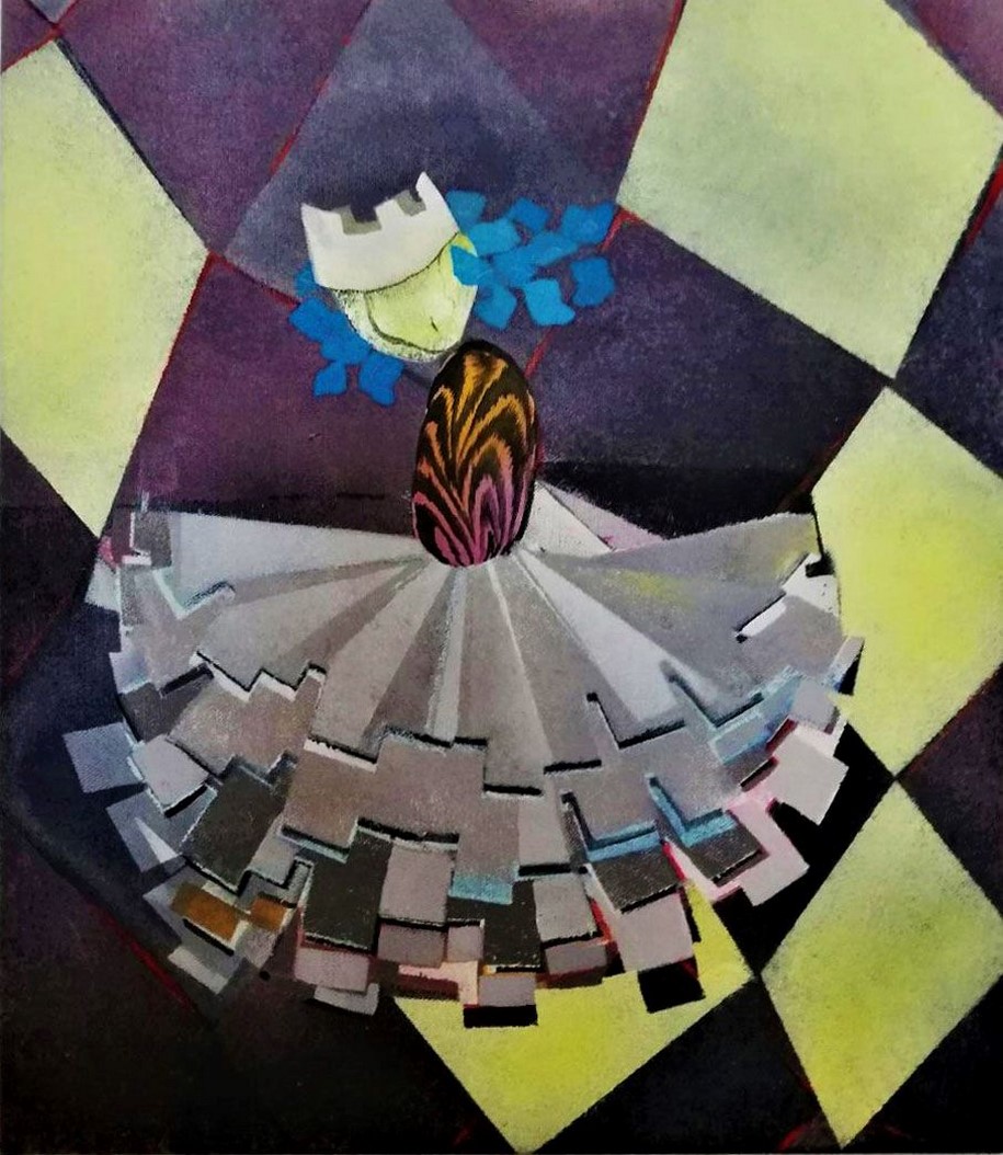 Kobaloi, Felicitas Aga, PeriTechnon Karteris Art Gallery, 2019, painting