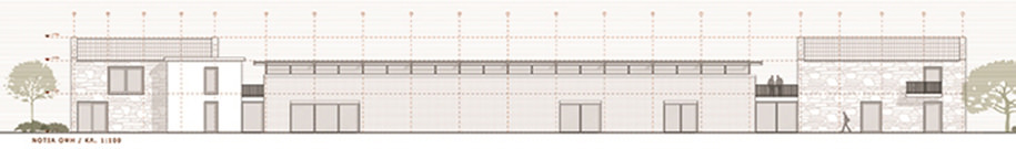 Konaki Averof, Larisa, landmark, Cultural, Educational, konaki, Competition, Μicromega Architecture & Strategies, Elevation