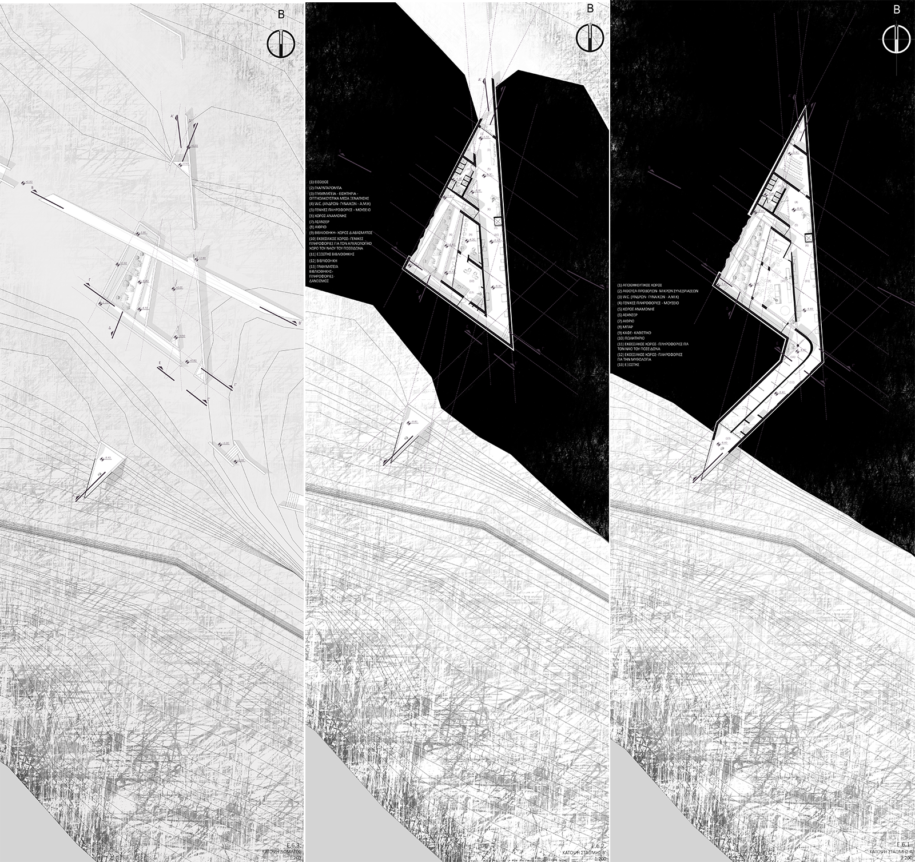 Archisearch Endless linearity: stitching monuments and landscape in Cape Sounio | Diploma thesis by Konstantina Kousari