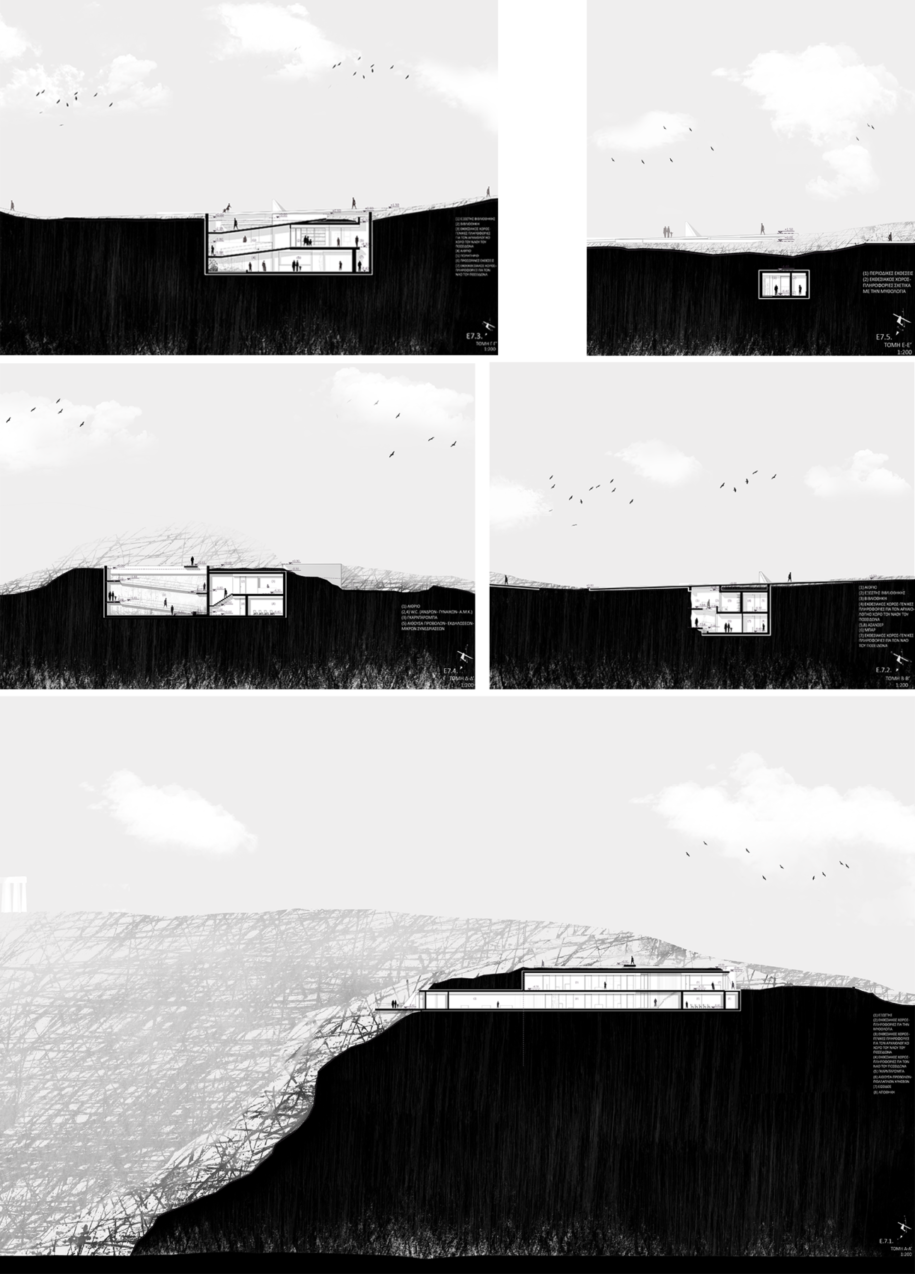 Archisearch Endless linearity: stitching monuments and landscape in Cape Sounio | Diploma thesis by Konstantina Kousari