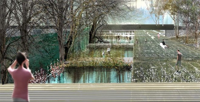 Archisearch - land n arch imagines former Loumaki military camp in Karditsa as a water park