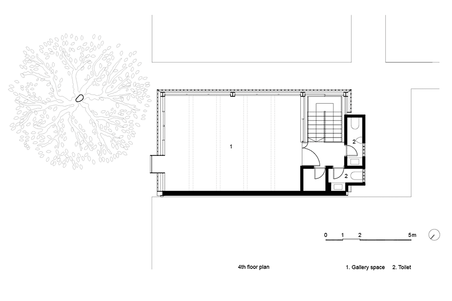 showroom, nanoco, VTN, architects, lighting, terracotta, façade, floor, plan