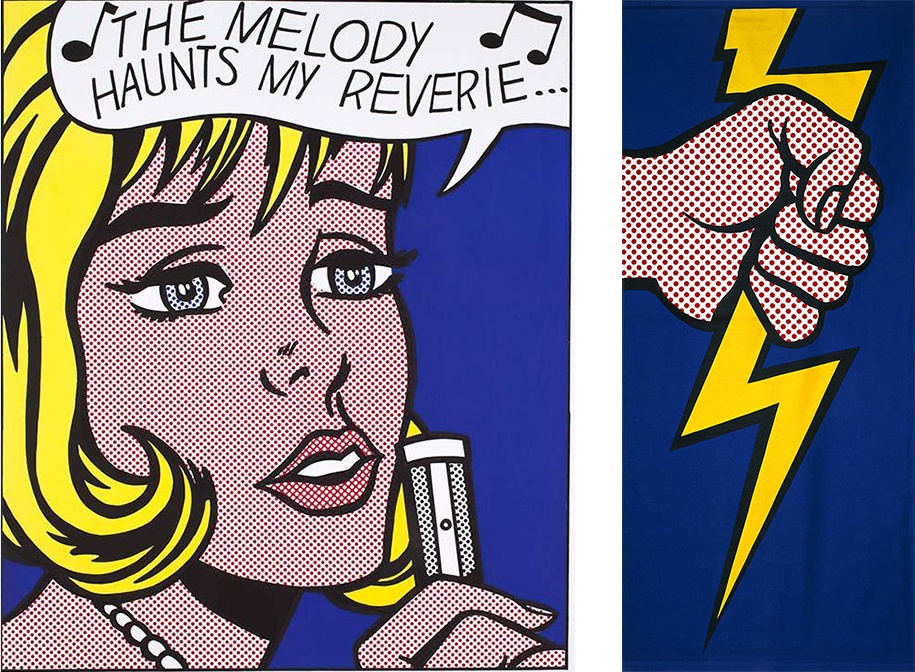 abstract expressionism, Roy Lichtenstein, LA, pop art, dots, comics, Skirball