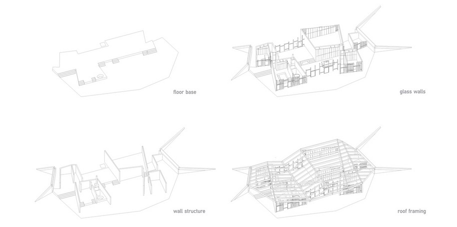 Archisearch Clifftop House by dekleva gregorič arhitekti consists of several mini houses under a common roof