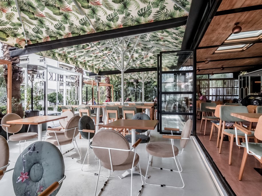 milk bar, cafe, kipseli architects, κυψέλη αρχιτεκτονικής, 2018, Γαλάτσι, Αττική