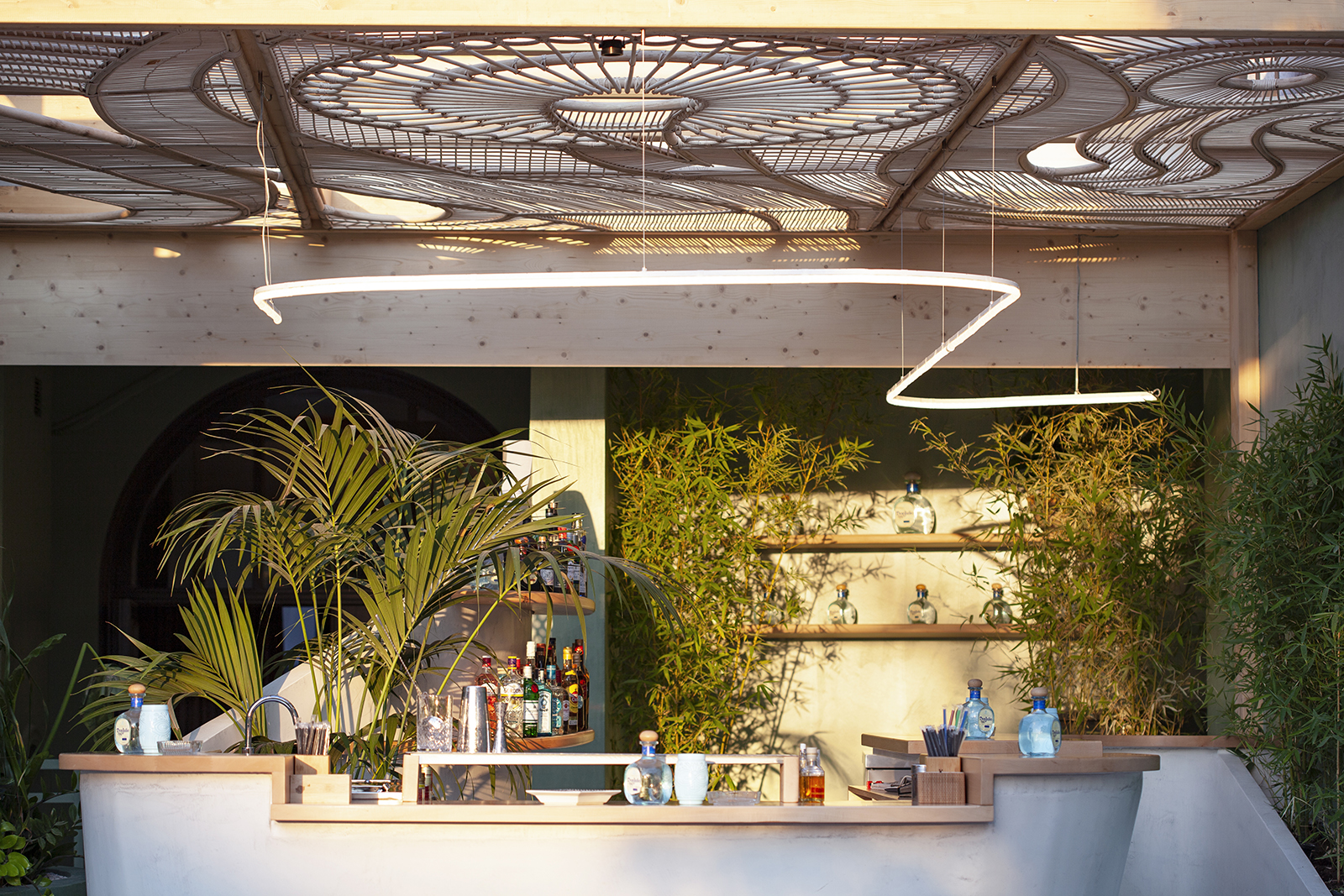 Archisearch Modulus architecture studio designs exterior space of HIPPY CHIC bar in Larissa, Creece