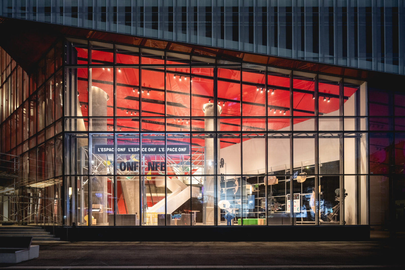 Archisearch Design of the NFB's new reception area in Montreal, Canada by Taktik design