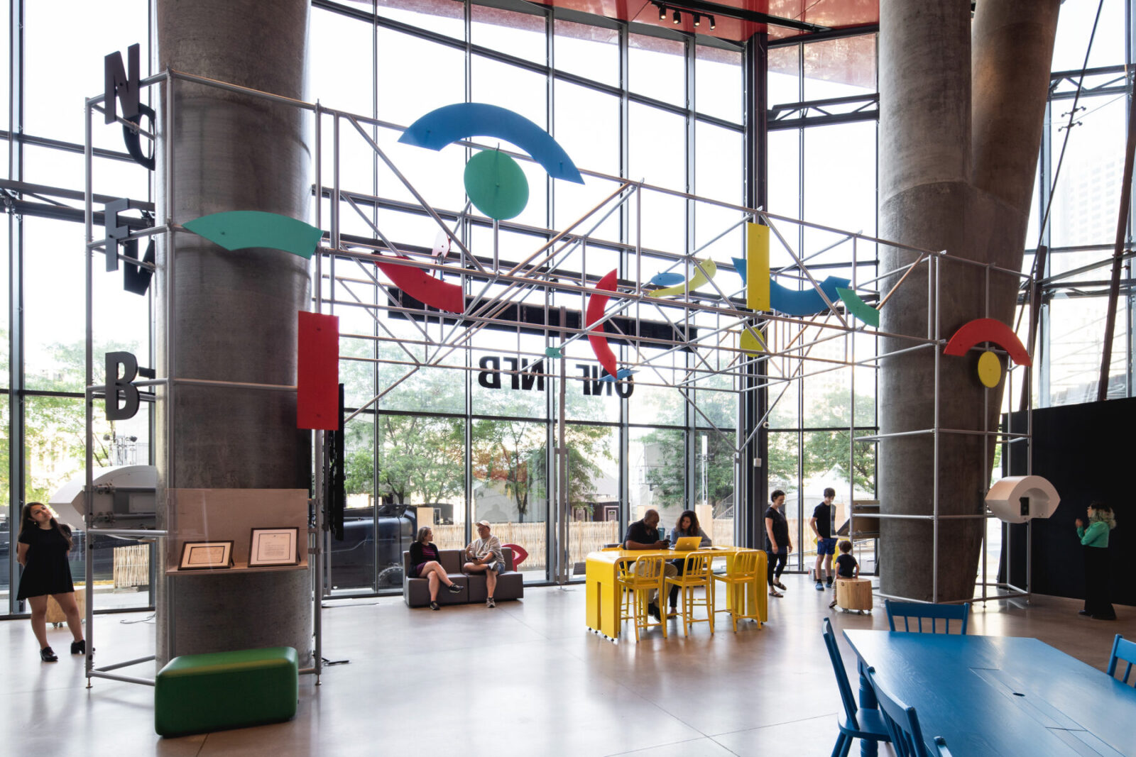 Archisearch Design of the NFB's new reception area in Montreal, Canada by Taktik design