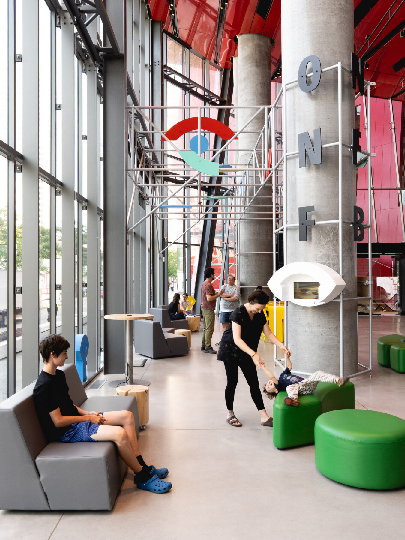 Archisearch Design of the NFB's new reception area in Montreal, Canada by Taktik design