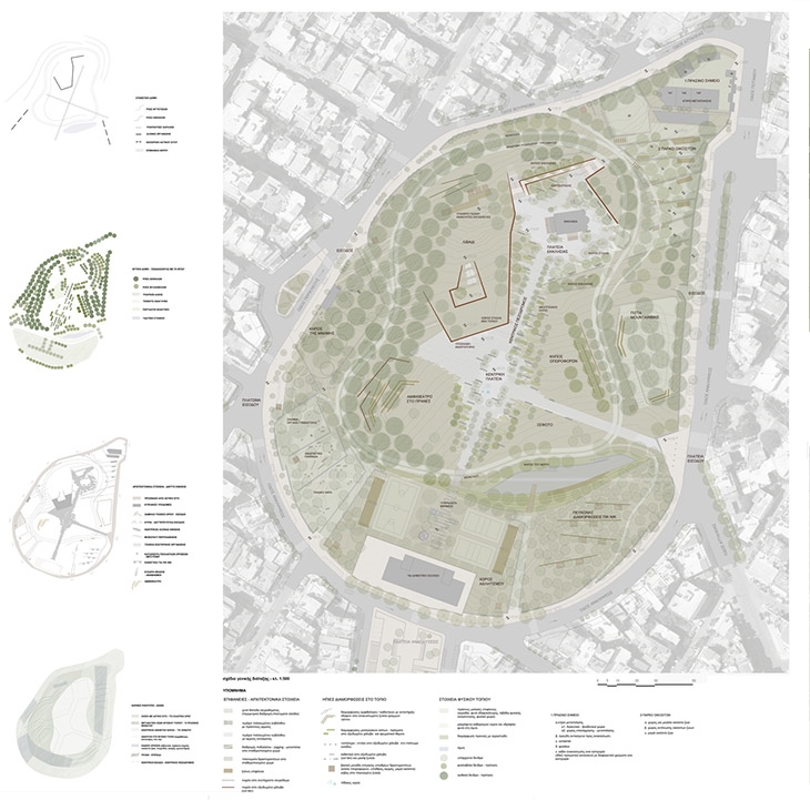 Archisearch - Architectural Competition “Regeneration and re-use of former cemetery of Nikea, Neapoli” (1st Prize) – Masterplan 