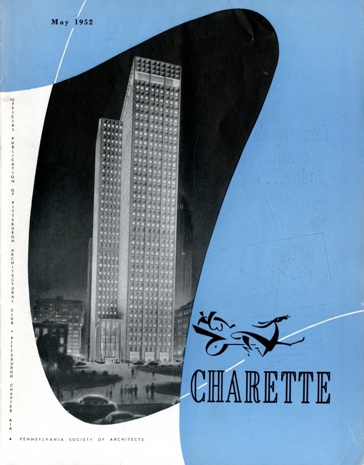 Archisearch - Charette: Tri-State Journal of Architecture & Building, May 1952; John J. McKee, publisher; Alcoa Building, Harrison & Abramovitz, architect; Courtesy of Carnegie Mellon University Architecture Archives