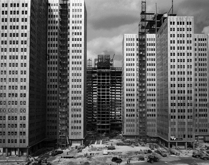 Archisearch - Harold Corsini; Gateway Center Under Construction, c. 1947-1952; Courtesy of Carnegie Library of Pittsburgh