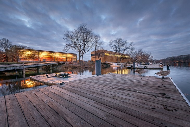 Archisearch - PYGMALION KARATZAS TAKES AMAZING PHOTOGRAPHS OF COMMUNITY ROWING BOATHOUSE IN BOSTON