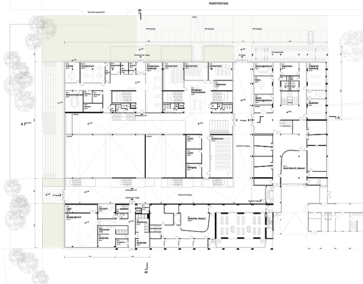 Archisearch GFRA ARCHITECTURE PROJECT FOR THE COMPTETITION FOR THE RENOVATION AND EXTENSION OF THE SALZBURG PEDAGOGICAL SCHOOL