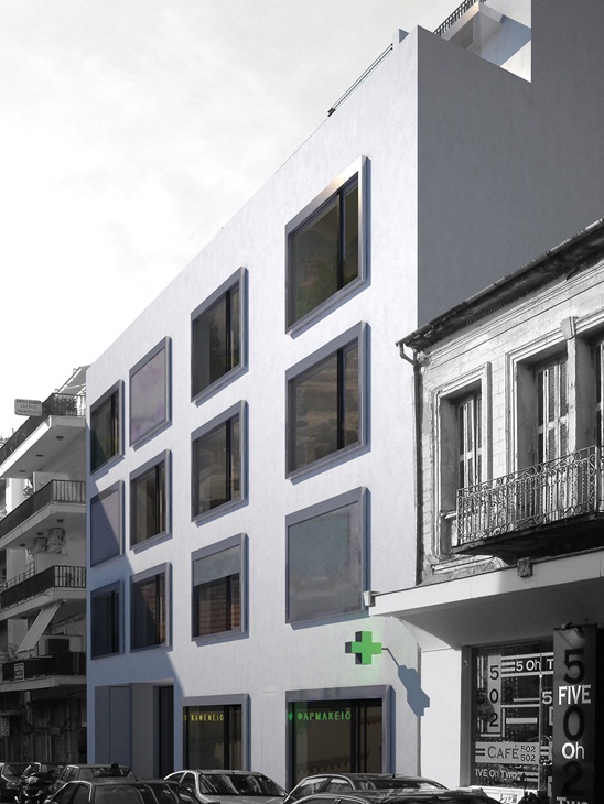 Archisearch - Student Studios. Total refurbishment of a former private clinic into a 52 student studios building 