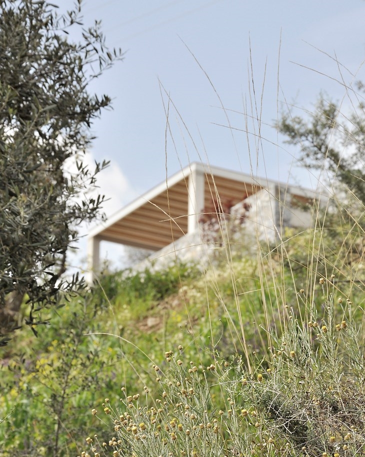Archisearch - View of pergola from garden, Villa Melana, Tyros Greece, architects Valia Foufa & Panagiotis Papassotiriou (c) Pygmalion Karatzas