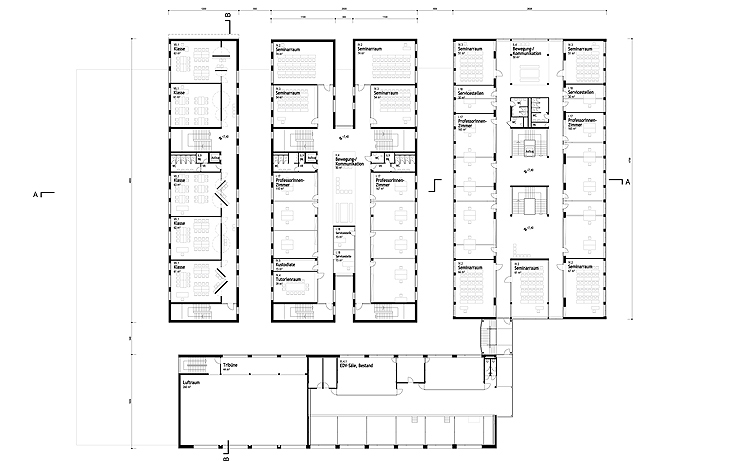 Archisearch GFRA ARCHITECTURE PROJECT FOR THE COMPTETITION FOR THE RENOVATION AND EXTENSION OF THE SALZBURG PEDAGOGICAL SCHOOL