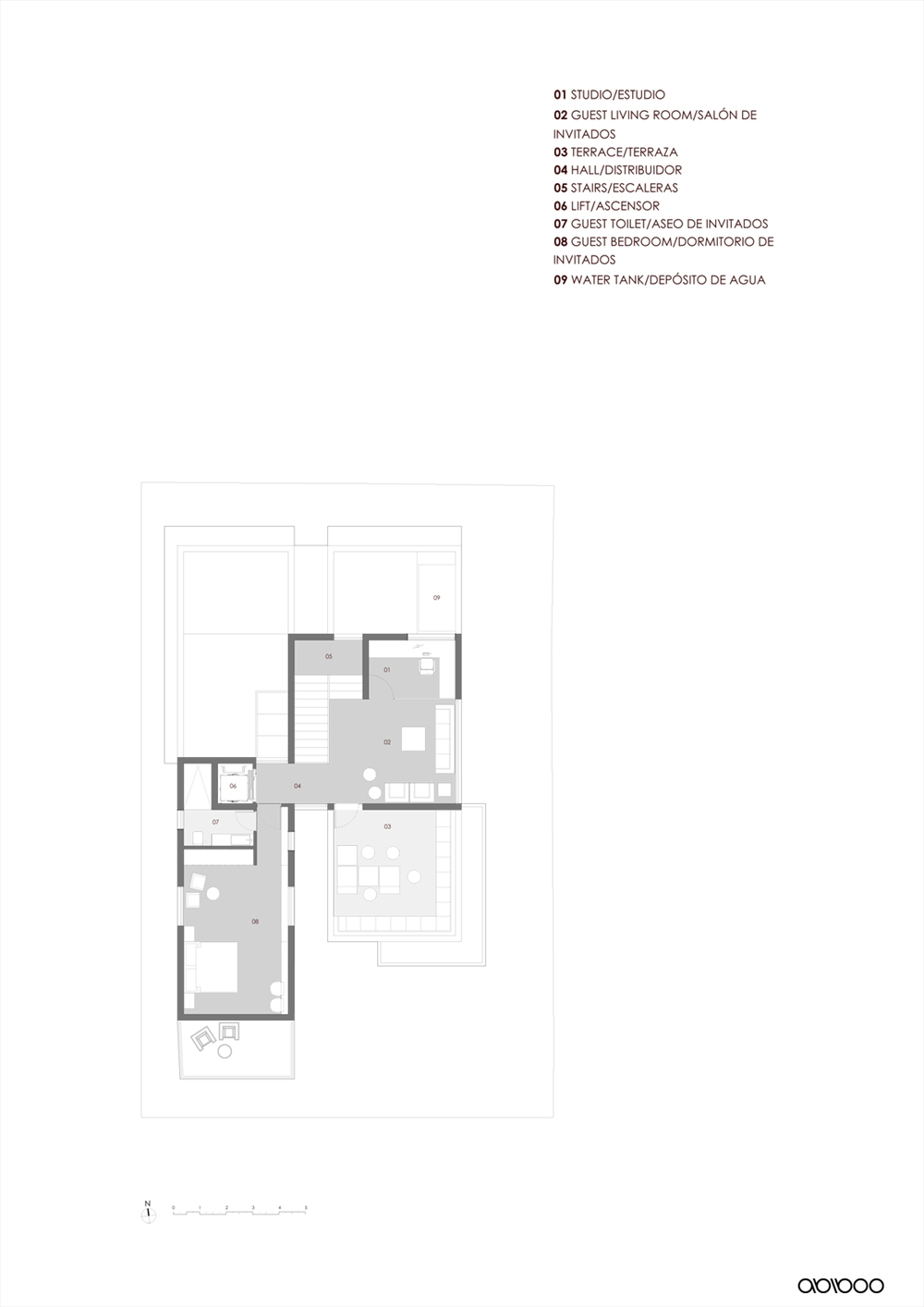 Archisearch - INDER HOUSE, Chennai, India | ABIBOO ARCHITECTURE | third floor